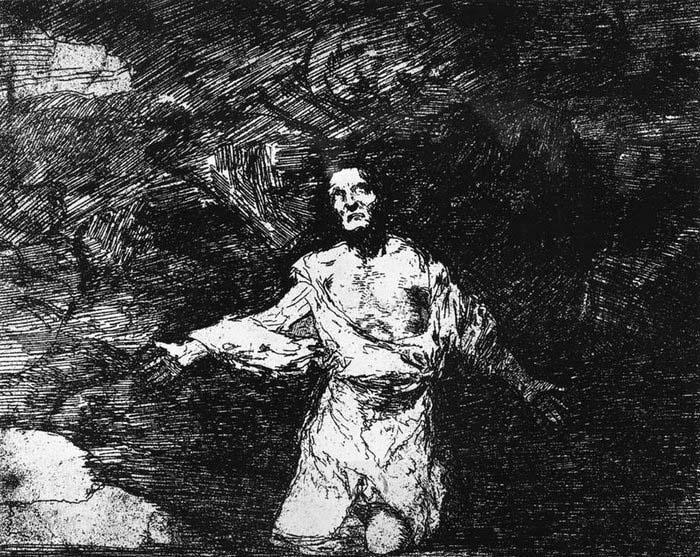 Francisco de goya y Lucientes Mournful Foreboding of What is to Come oil painting picture